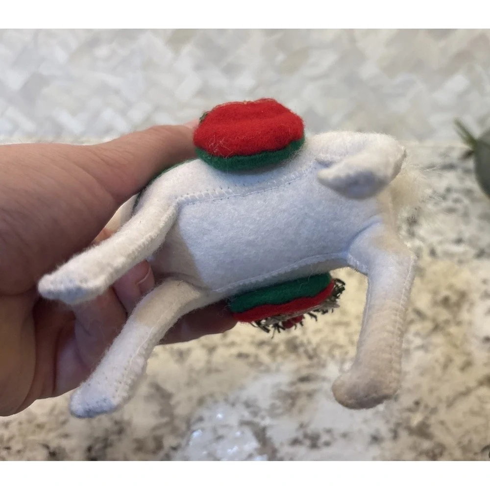 Annalee Christmas Santa and‎ Naughty Goat Dolls Damage Please read holidays